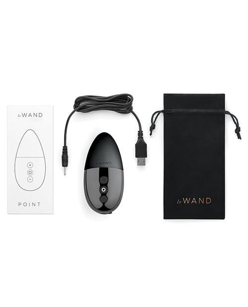 Le Wand Chrome Point Vibrator - Black