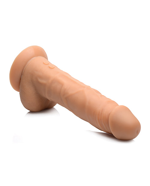 Master Series Power Pounder Realistic Trusting Silicone Dildo - Ivory