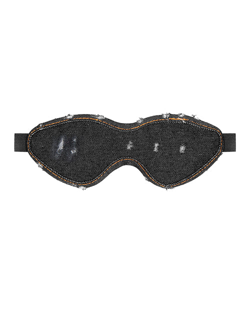 Shots Denim Eye Mask - Black