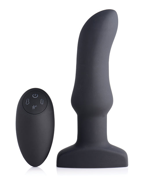 Swell 10X Inflatable & Vibrating Curved Silicone Anal Plug